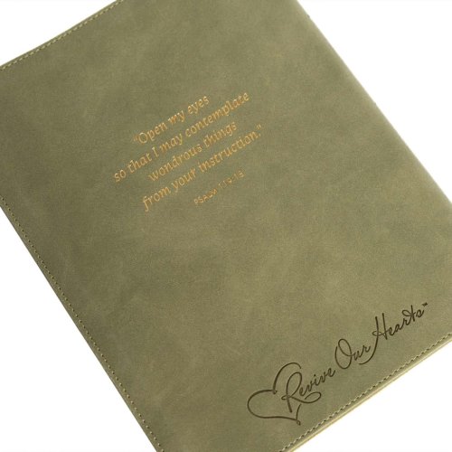 CSB Notetaking Bible, Revive Our Hearts Edition, Sage SuedeSoft LeatherTouch