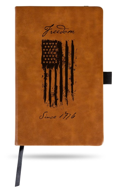 Notebook-Freedom Since 1776-Brown Leatherette