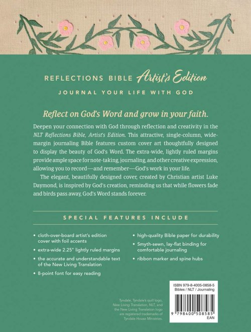 NLT Reflections Bible, Artist's Edition (Hardcover Cloth)