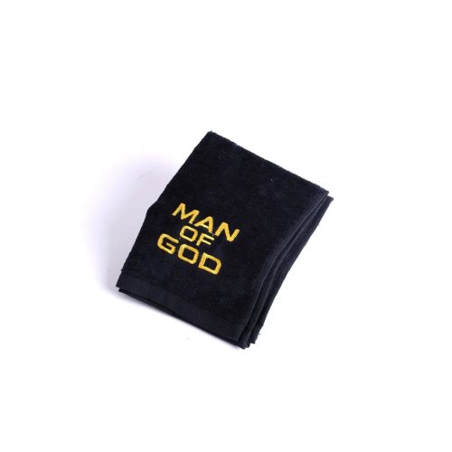 Pastor Towel Man Of God Black Cotton