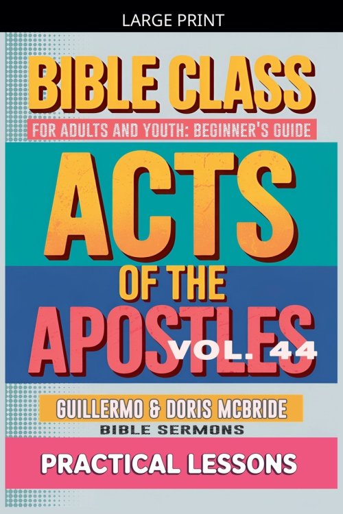 Bible Class for Adults and Youth: Beginner's Guide -  Act of The Apostles