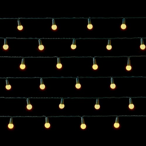 100 LED Multi-Action White Pearl Berry Lights
