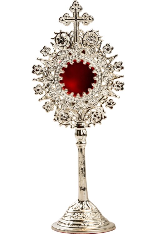 Silver Plated Reliquary H 19.5 cm