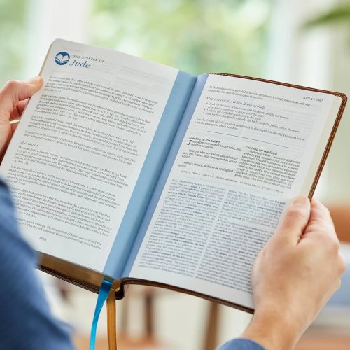 NKJV Enduring Word Study Bible: Pastoral Commentary from Every Chapter of the Bible (Brown Leathersoft, Red Letter, Comfort Print)