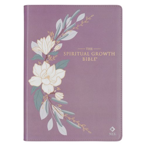 NLT, The Spiritual Growth Bible Faux Leather, Purple