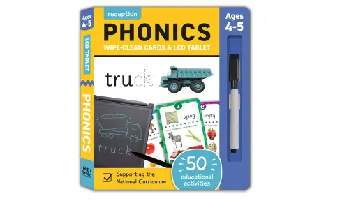 Phonics - LCD Tablet & Wipe-Clean Flashcards