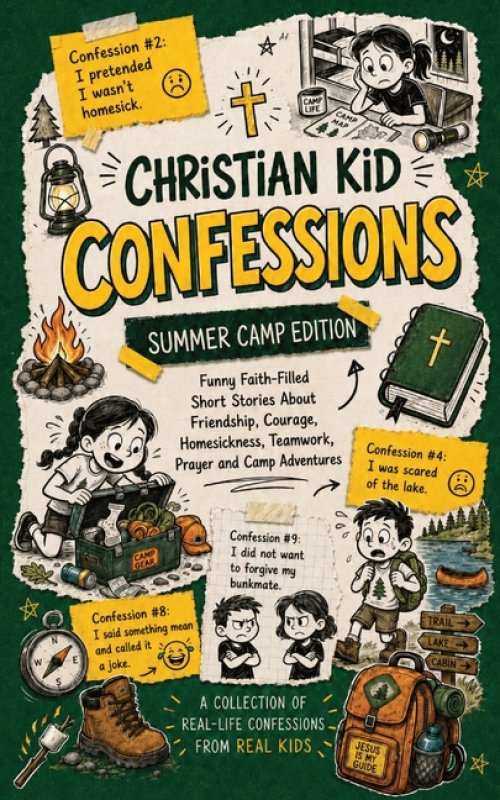 Christian Kid Confessions: Summer Camp Edition: Funny Faith-Filled Short Stories for Kids Ages 8-12 About Friendship, Courage, Homesickness, Teamwork,