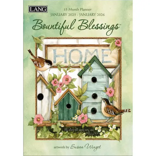 2025 13-Month Planner-Bountiful Blessings (8.125" x 11.75")