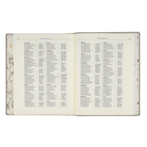 Trust Taupe Faux Leather Large Print King James Version Note-taking Bible - Proverbs 3:5