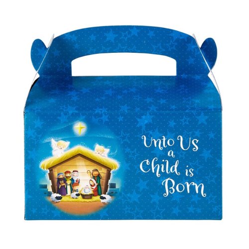 Unto Us A Child Is Born Christmas Treat Box
