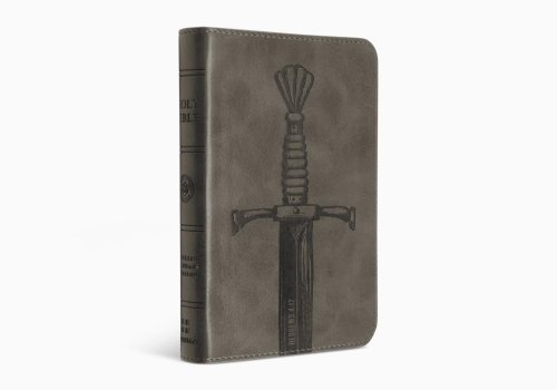 ESV Compact Bible (TruTone, Silver, Sword Design)