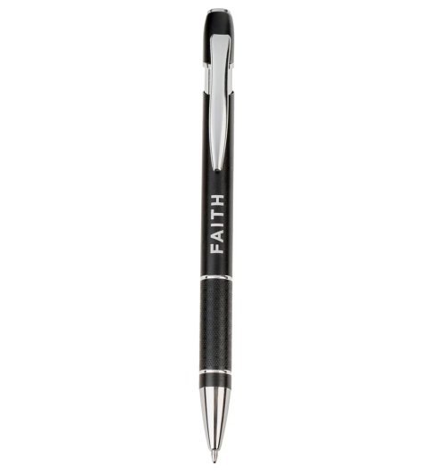 Faith Black and Brown Classic Gift Pen - Matthew 17:20
