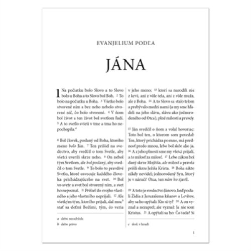 Slovak Gospel according to John and Romans - Paperback