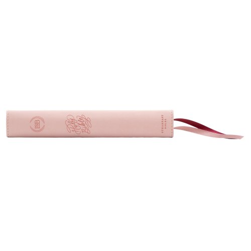 Lsb, Handy Size, Inside Column Reference, Paste-Down Pink Faux Leather Hope Blooms, Red Letter