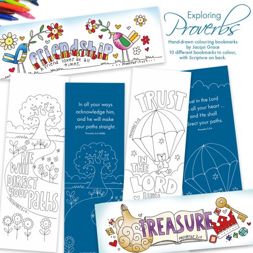10 Exploring Proverbs Colouring Bookmarks