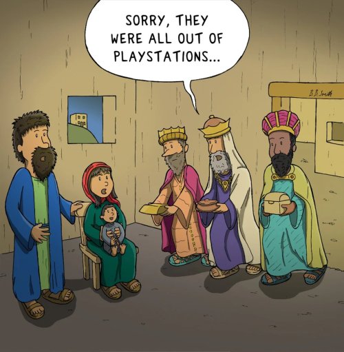 Wise Men Gifts Christmas Card - Nutty Nativity