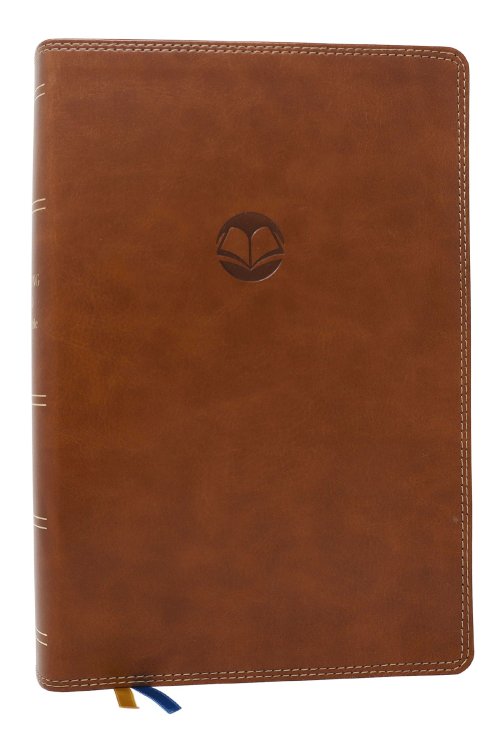 Enduring Word Study Bible: Pastoral Commentary from Every Chapter of the Bible (NKJV, Brown Leathersoft, Red Letter, Comfort Print, Thumb Indexed)