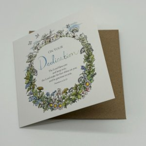 Dedication Wildflowers Single Card