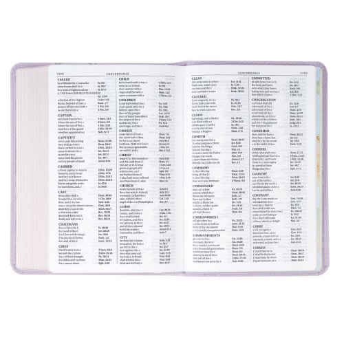 Lavender Bouquet Large Print Compact King James Version Bible