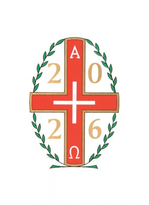 2026 Paschal Transfer: Alpha & Omega with Leaves with date - Single