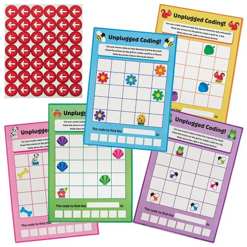 Unplugged Coding Puzzles (Pack of 5)