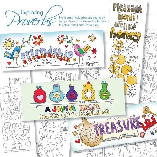 10 Exploring Proverbs Colouring Bookmarks