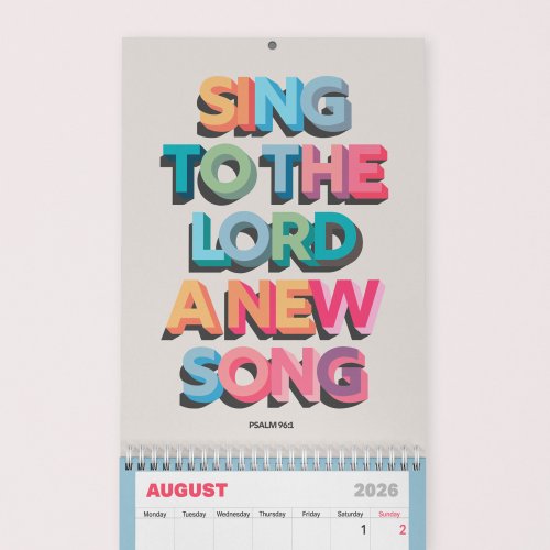 The 2026 Calendar from The Christian Poster Company.