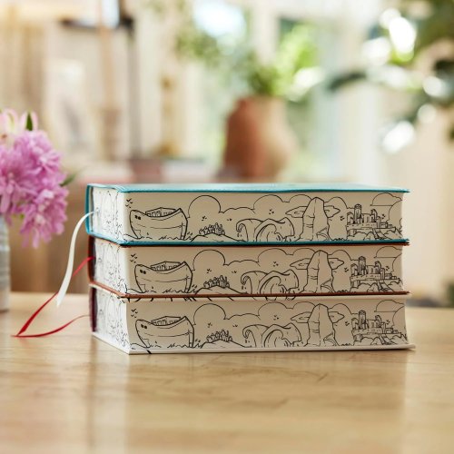 The Sketchbook Bible: The Complete Bible with Hundreds of Illustrations (NKJV, Hardcover, Red Letter, Comfort Print)