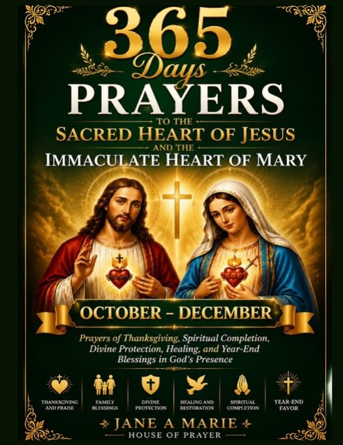 365 DAYS PRAYERS TO THE SACRED HEART OF JESUS AND IMMACULATE HEART OF MARY: Prayers of Thanksgiving, Spiritual Completion, Divine Protection, Healing,
