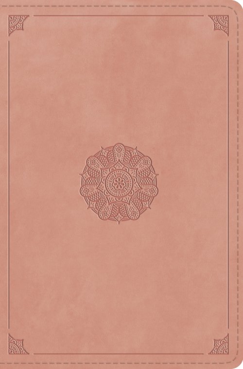 ESV Compact Bible (TruTone, Blush Rose, Emblem Design)