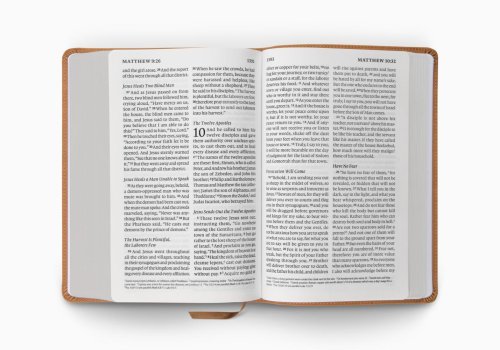 ESV Giant Print Personal Size Bible (TruTone, Nubuck Caramel, Wildflower Design)