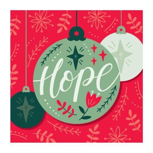 Hope Bauble - Christmas Card (Pack of 10)