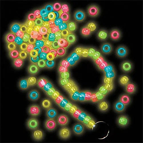 Glow In The Dark Beads (Pack of 200)