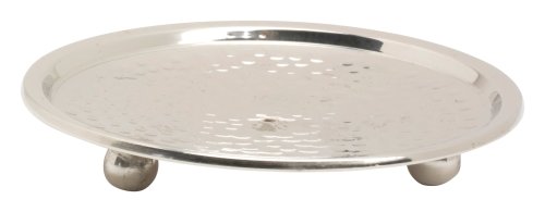 Nickel Plated Candlestick Plate D 10 cm Inside