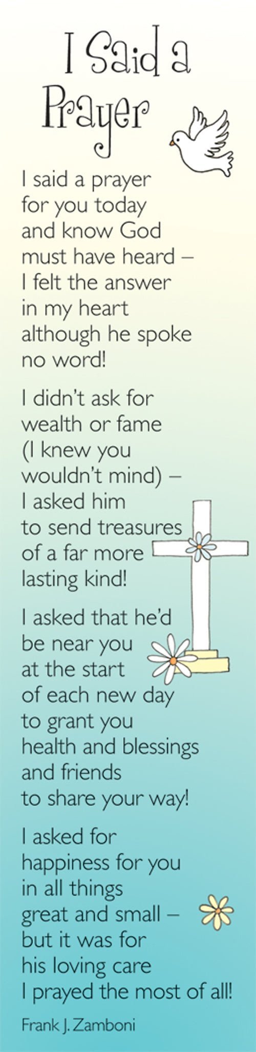 Bookmarks - I Said A Prayer - Pack of 10