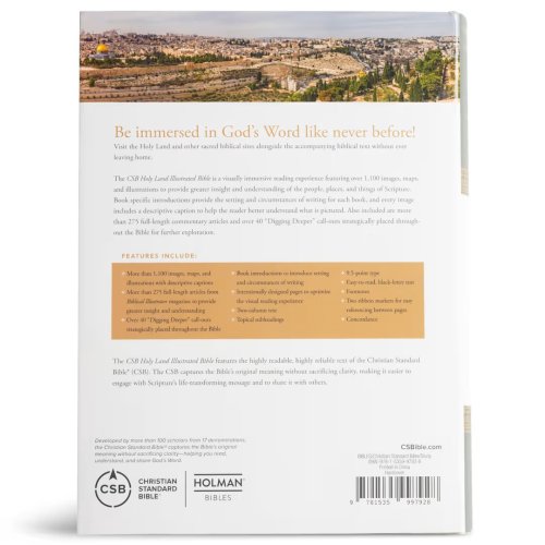 CSB Holy Land Illustrated Bible, Hardcover