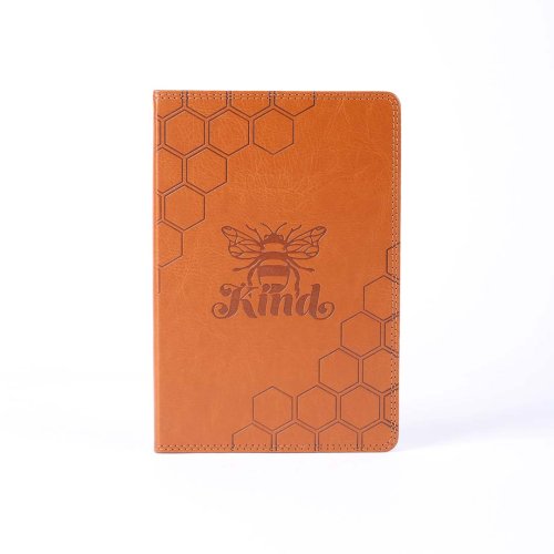 Bee Kind Tan Imitation Leather Journal