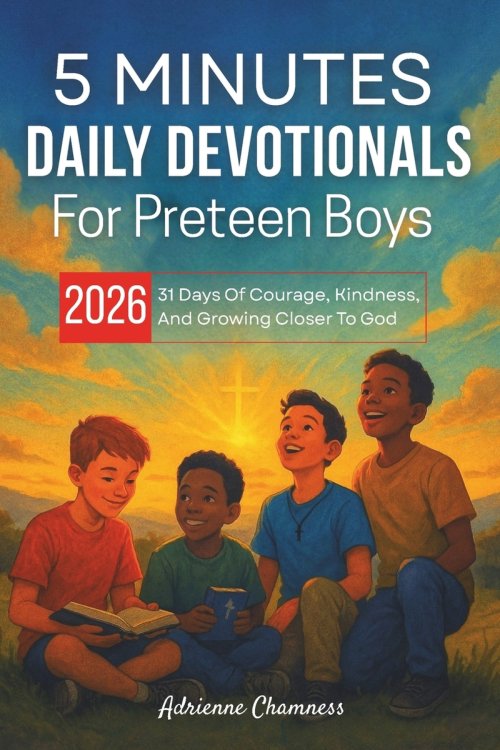 5 Minutes Daily Devotionals For Preteen Boys 2026: 31 Days Of Courage, Kindness, And Growing Closer To God