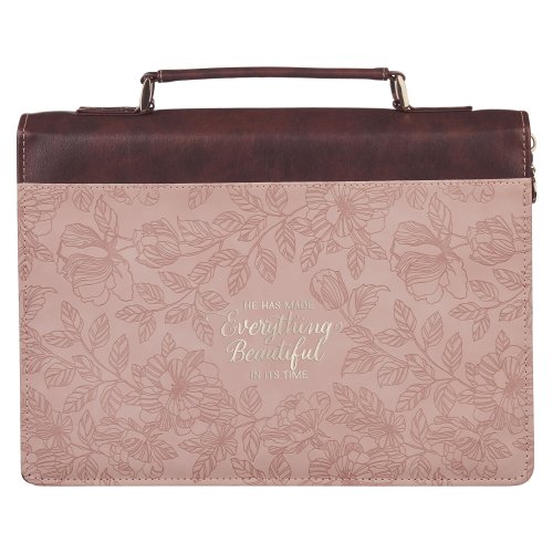 Bible Cover Fashion Pink/Brown Everything Beautiful Ecc. 3:11