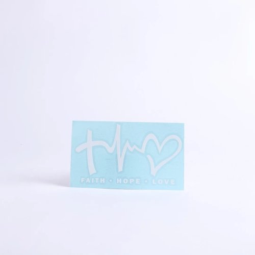 Faith, Hope, Love Auto Vinyl Decal