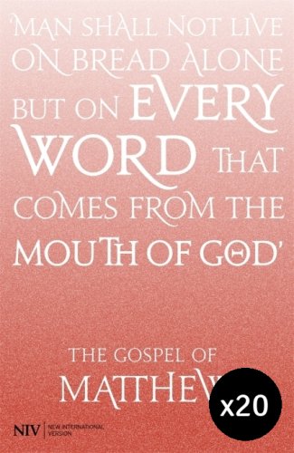 NIV Gospel of Matthew Pocket Size, Pack of 20