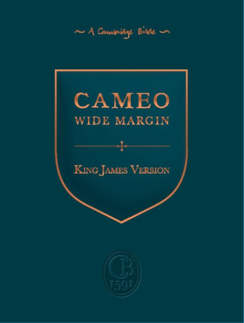 Kjv Cameo Wide Margin Reference Edition, Dark Brown Calf Split Leather, Kj454:xrm
