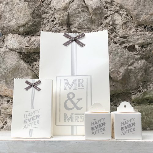 Large wedding gift bag Mr & Mrs
