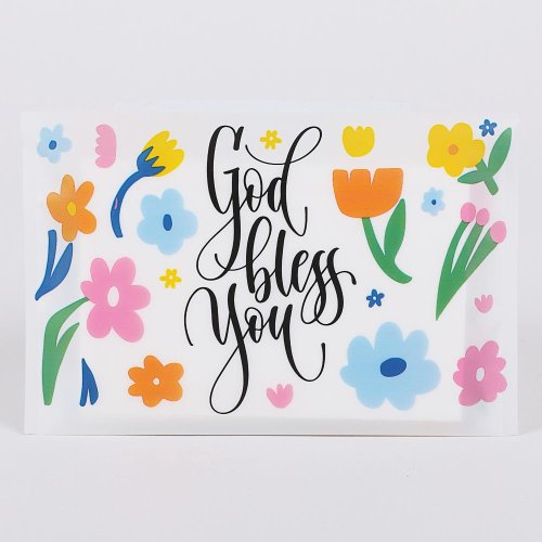 God Bless You Tissues Pack of 12 (8 Tissues per pack)