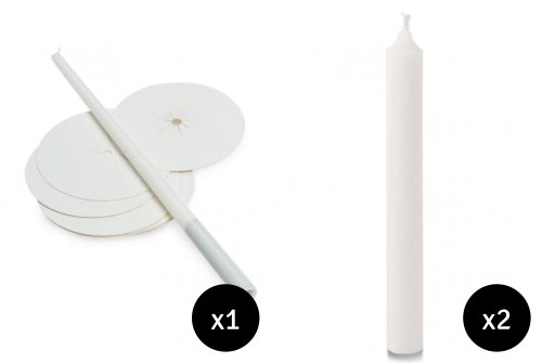 200 x 4 1/2" x 1/2" Vigil Candles & 200 Drip Shields