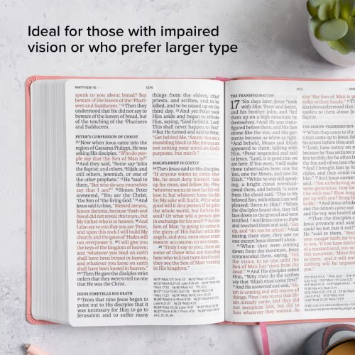 NASB Super Giant Print Reference Bible, Value Edition, Pink