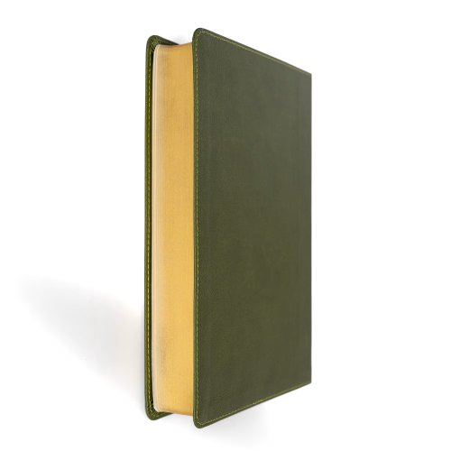 NASB Giant Print Reference Bible, Olive Leathertouch