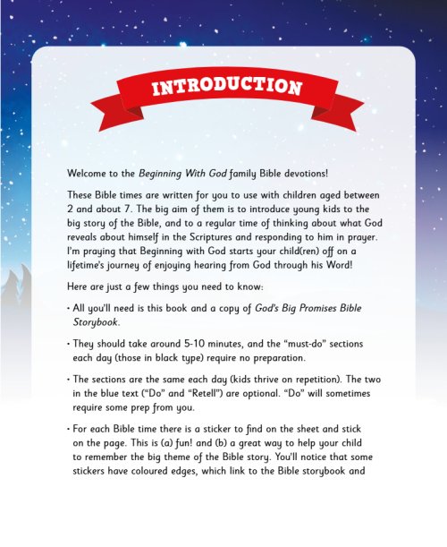 God's Big Promises - Beginning with God Family Devotions