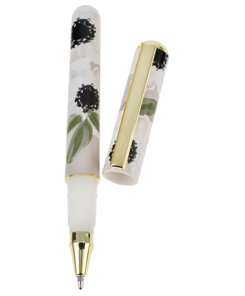 Joy and Peace Monochromatic Floral Note Block with Pen Set - Romans 15:13
