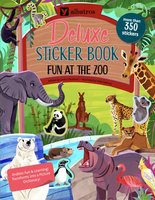 Deluxe Sticker Book: Fun At The Zoo